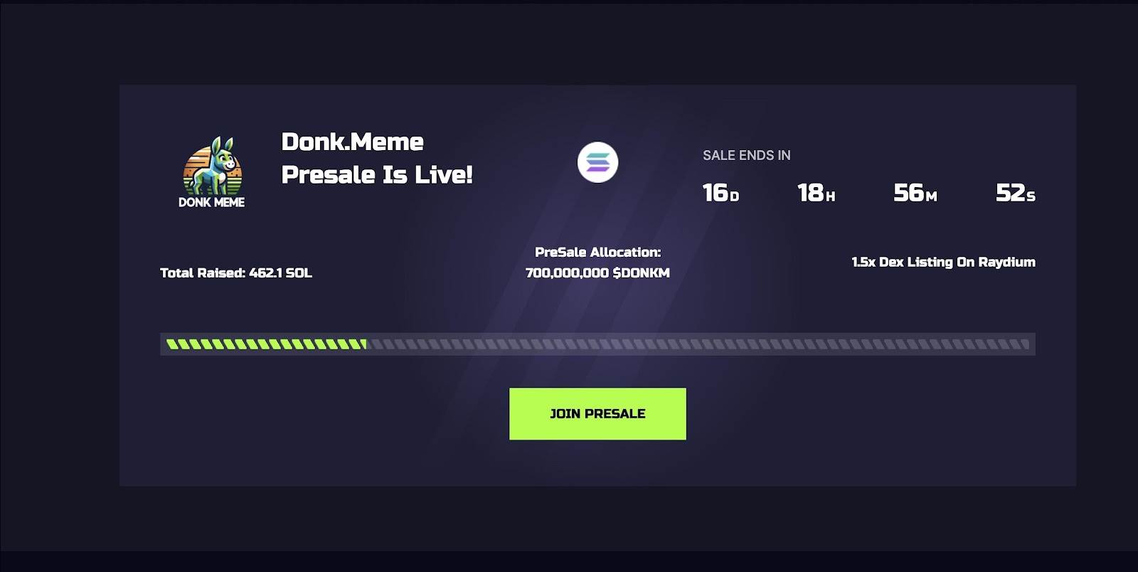 Donk.Meme Token Presale Raises 400 SOL In Just Days Could This - Corporate Press Release - News
